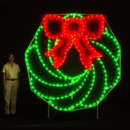 LED Garland Wreath Light Display - 8'