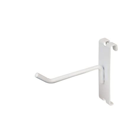 Only Hangers 4 in. White Gridwall Hooks for Grid Panel Display (50-Box) 1922W-50 - The Home Depot