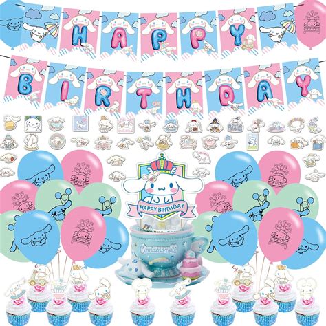 Cinnamoroll Party Decorations,Birthday Party Supplies For Cinnamoroll ...