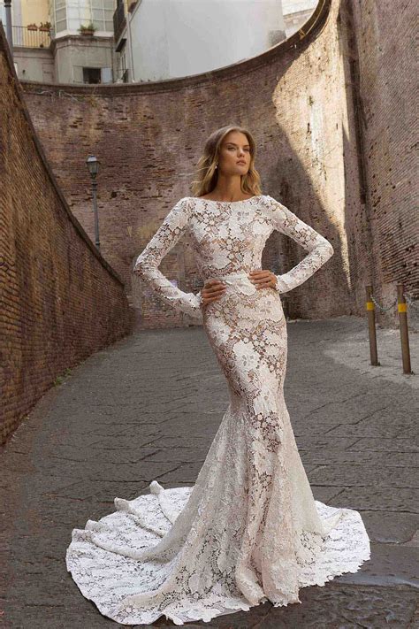 Top 10 Mermaid Wedding Dresses with Sleeves | The Bridal Finery