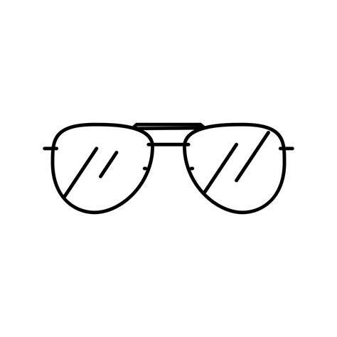 aviator glasses optical line icon vector illustration 19593461 Vector Art at Vecteezy