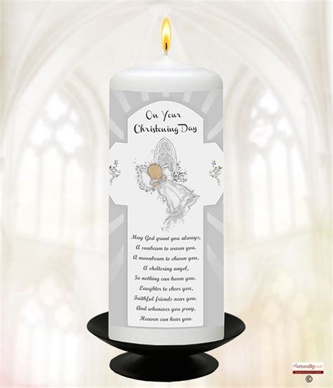 Naturally Irish - Church Window Silver 6inch Christening Candle - CH6 ...