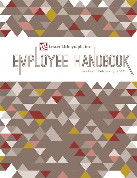 Heather L Myers : graphic design: Employee Handbook Cover