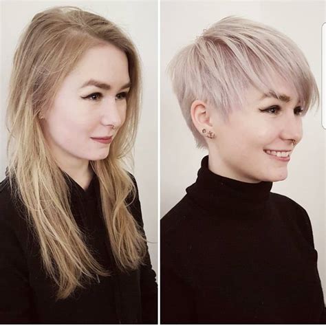 Make-overs: Long Hair to Short Hair Before & After - PoP Haircuts