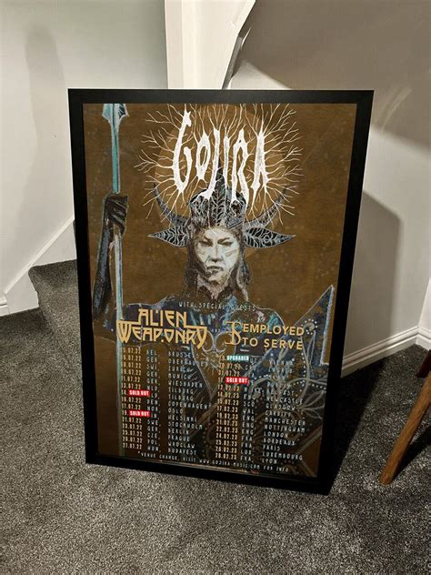 Gojira Tour 2023 Poster - Etsy Singapore