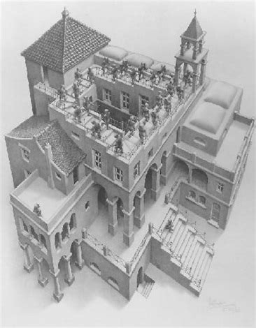 Ascending and descending by M.C Escher on artnet