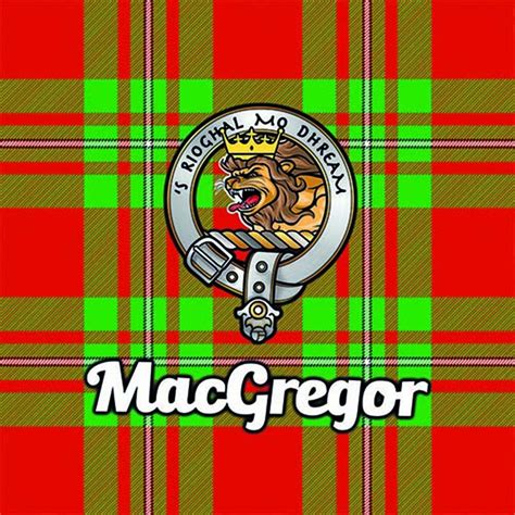 MacGregor Tartan and Clan Glass Coaster CG000070