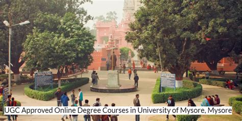 UGC approved Online Degree Courses in University of Mysore, Mysore