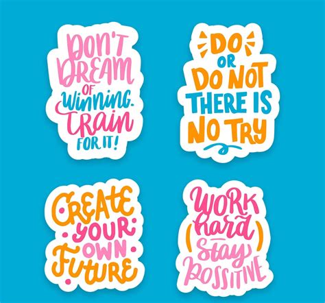 Sticker Set_ Motivation Stickers_Goal Setting Stickers_Self Encouragement Sticker_ Empower ...