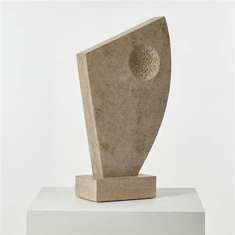 Large limestone abstract sculpture - Béton Brut