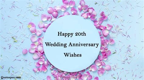 20th Wedding Anniversary Wishes