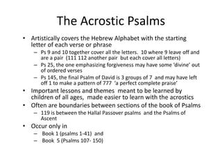 The Acrostic Psalms | PPT