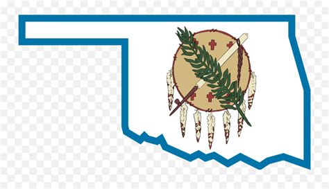 Oklahoma Wp Logo - Oklahoma Flag State Outline Emoji,Cherokee Indian ...