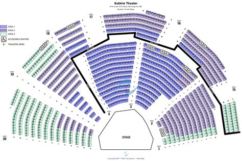 Wurtele Thrust Stage - Guthrie Theater Seating Chart | Wurtele Thrust Stage - Guthrie Theater ...