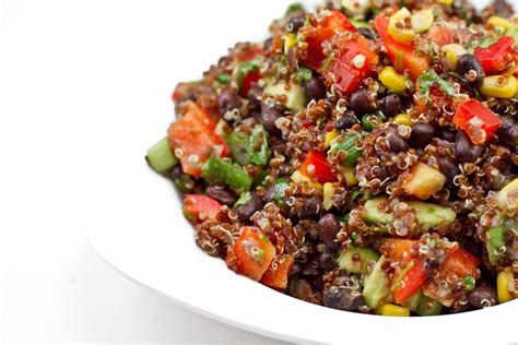 Red Quinoa and Black Bean Vegetable Salad – Oh She Glows