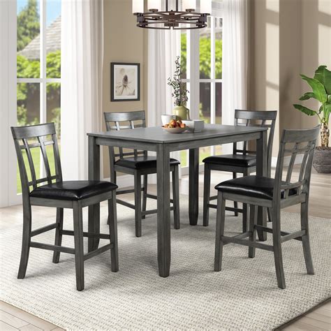 Dining Room Chairs Set Of 4 With Bench - Shaker Dining Chairs, Set Of 4, Black | Bodewasude