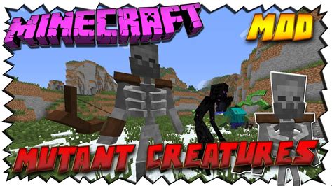 Minecraft MUTANT CREATURE MOD - MUTANT SKELETON - YouTube