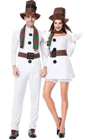 Christmas Party Ladies White Christmas Snowman Costume