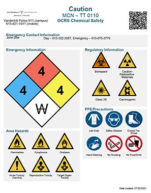 SmartSign Notice NFPA Diamond Chemical Hazard Ratings Sign 7 X 10 ...