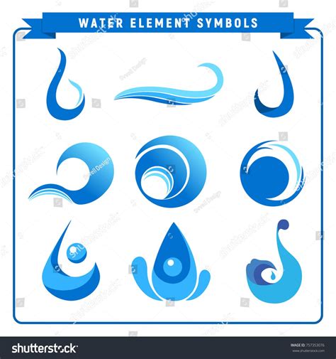 Water Element Symbols | Water element symbol, Element symbols, Symbols