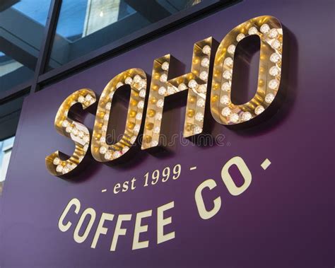 Soho Coffee Company Logo editorial image. Image of company - 152475280