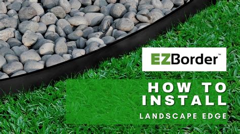 How To Install EZBorder Landscape Edge for mulch separation | Garden ...