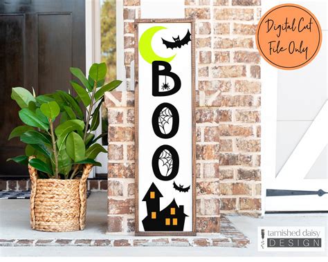 BOO Svg Ghost Svg Halloween Svg Wood Sign Svg Fall Svg - Etsy