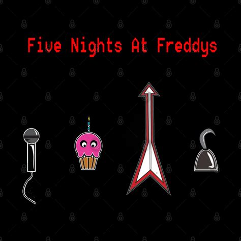 Five Nights At Freddys text - Five Nights At Freddys - Pin | TeePublic