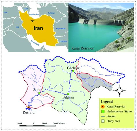 Location map of Karaj reservoir within the Karaj watershed. Karaj... | Download Scientific Diagram