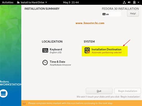 Fedora 30 Workstation Installation Guide with Screenshots