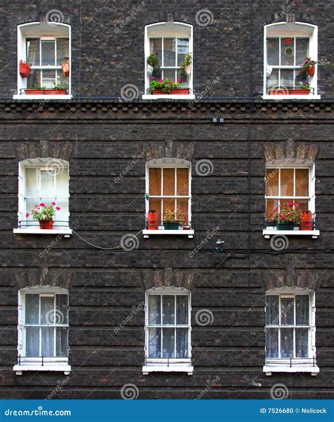 Apartment Windows Stock Photo - Image: 7526680