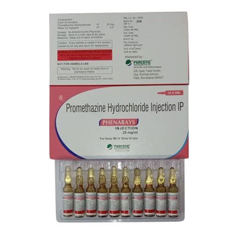 Liquid Promethazine Hydrochloride Injection Ip at Best Price in Ahmedabad | Urvidhya Medicare ...