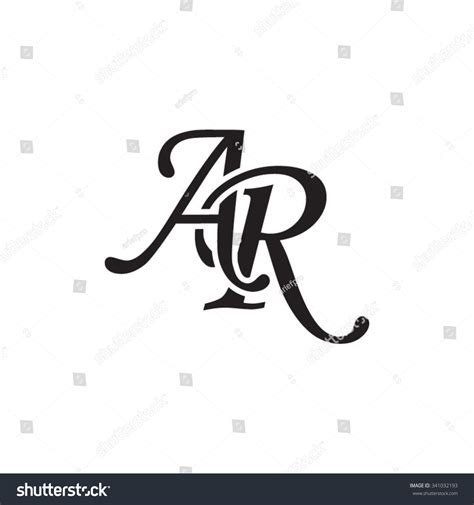 Ar Initial Monogram Logo Stock Image | Download Now | Initials logo design, Alphabet letters ...