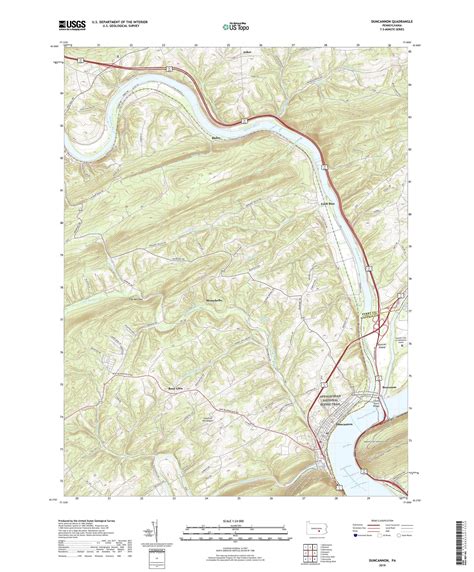 Duncannon Pennsylvania US Topo Map – MyTopo Map Store