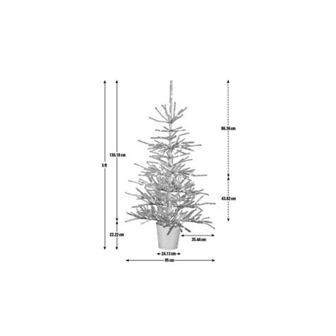 Home 5ft Natural Pre-Lit Christmas Tree - Green - Christmas Trees - Christmas Decorations | GMV ...