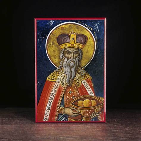 Righteous Melchizedek, King of Salem (Athos) Icon - S287 | Melchizedek, High priest, Icon