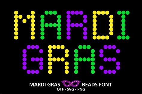 Mardi Gras Beads Font by Font Craft Studio · Creative Fabrica