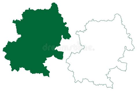 Kandhamal District Odisha State, Republic of India Map Vector ...