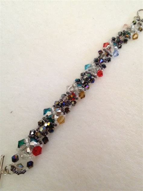 Items similar to Rainbow Stained Glass Crystal Bracelet - on hold for ...