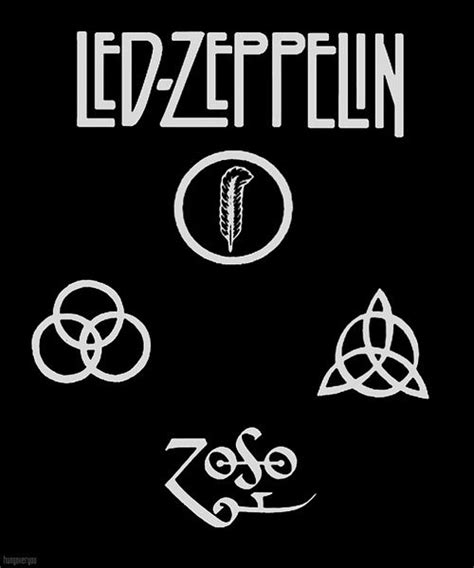 Color of the Led Zeppelin Logo | Led zeppelin logo, Led zeppelin symbols, Zeppelin