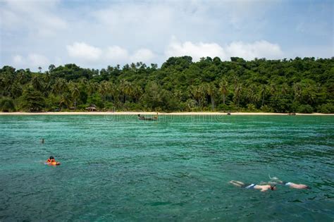 Snorkeling at Coral Reef Island Editorial Photography - Image of krabi ...