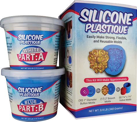 Amazon.com: Silicone Plastique DIY Silicone Mold Making Kit, Super Easy ...