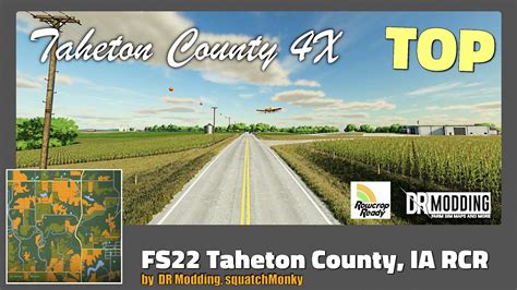 FS22 ★ MAP "FS22 Taheton County, IA RCR" 4X - Farming Simulator 22 New ...