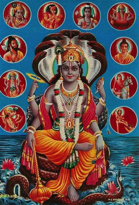 Dasavatara Pictures 10 Incarnations Lord Vishnu