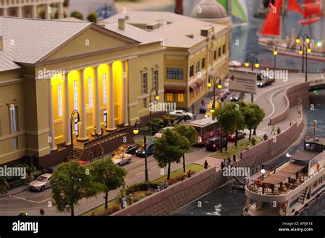 Toy city in a small size, very beautiful and realistic Stock Photo - Alamy