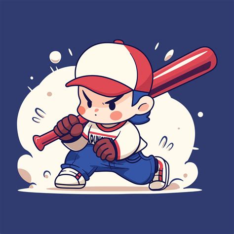 Baseball player cartoon vector illustration 26147211 Vector Art at Vecteezy