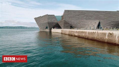 Enjoy this beautiful drone footage of the V&A Dundee, which is due to ...