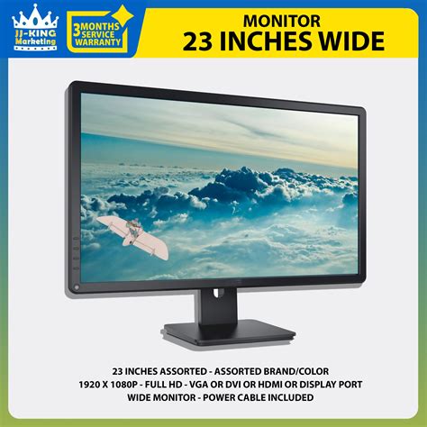 23 INCHES MONITOR / ASSORTED BRAND / FULL HD / VGA OR DVI PORT / FREE ...