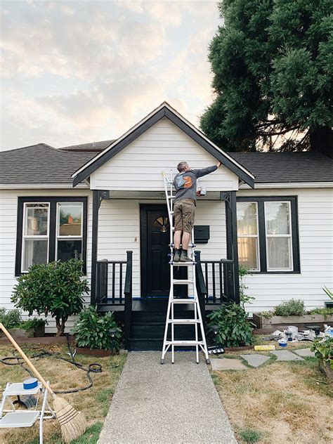 How to Paint a House + Our Bungalow Exterior Reveal