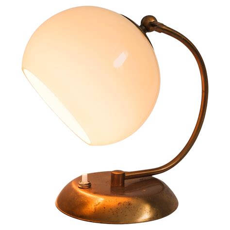 Parlor Gold floral glass lamp Opaline 1950s Lighting Table Lamps etna.com.pe